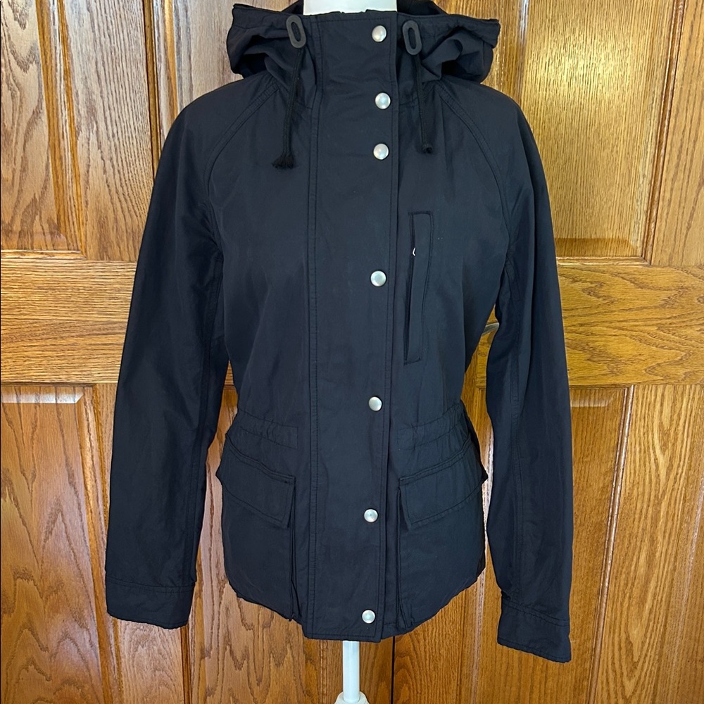 GAP Women's Black Utility Jacket with Hood